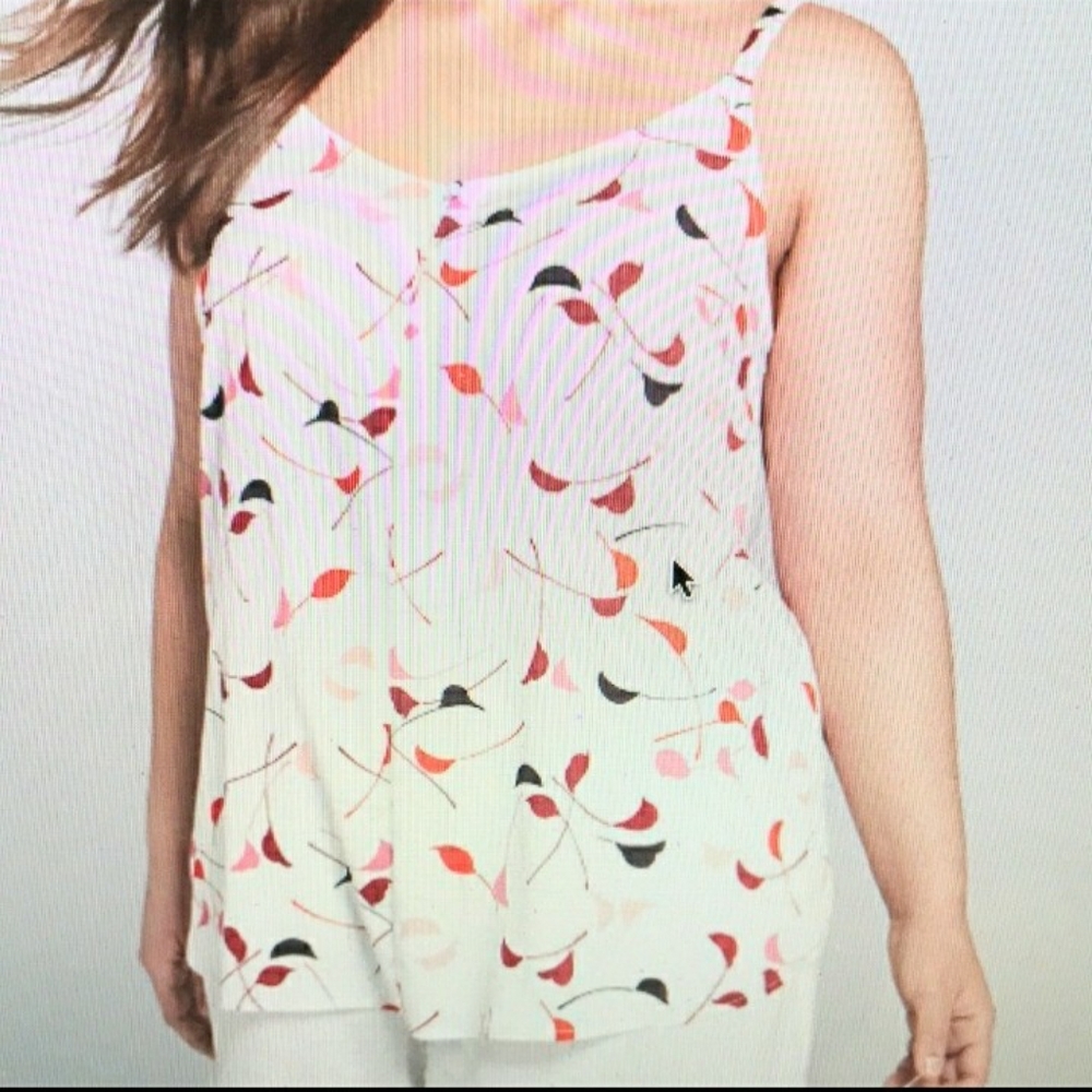 Lane Bryant Pattern Floral Flowy Cami Tank